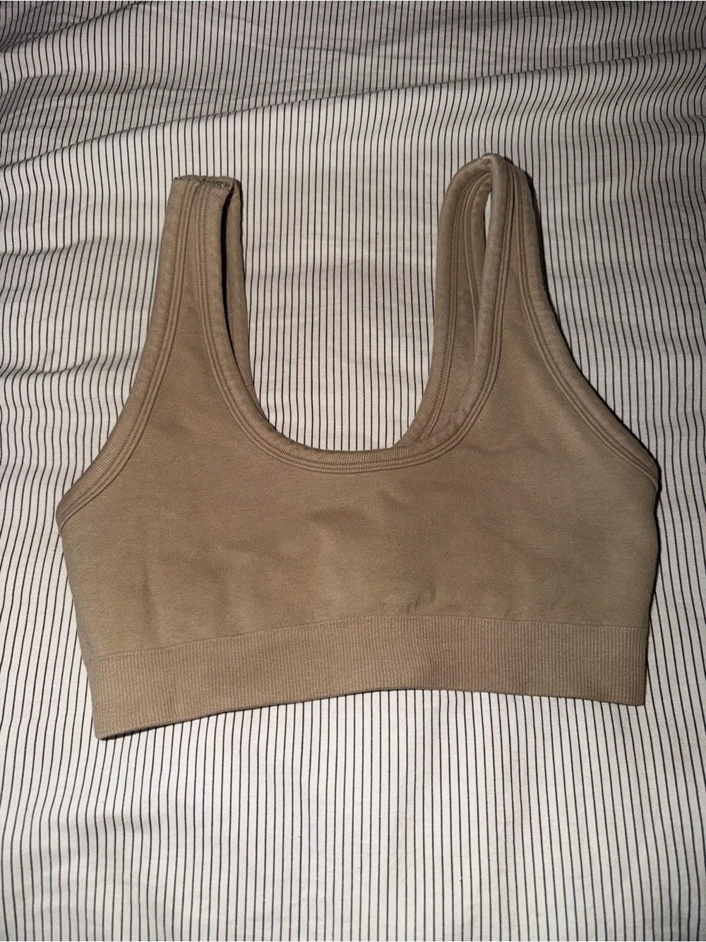 ALO Yoga Seamless Tank Bralette in Taupe